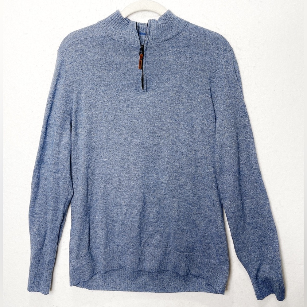 Smartwool Sparwood Quarter Zip Wool Blend Sweater Layering Gorpcore Size Medium - Picture 2 of 7